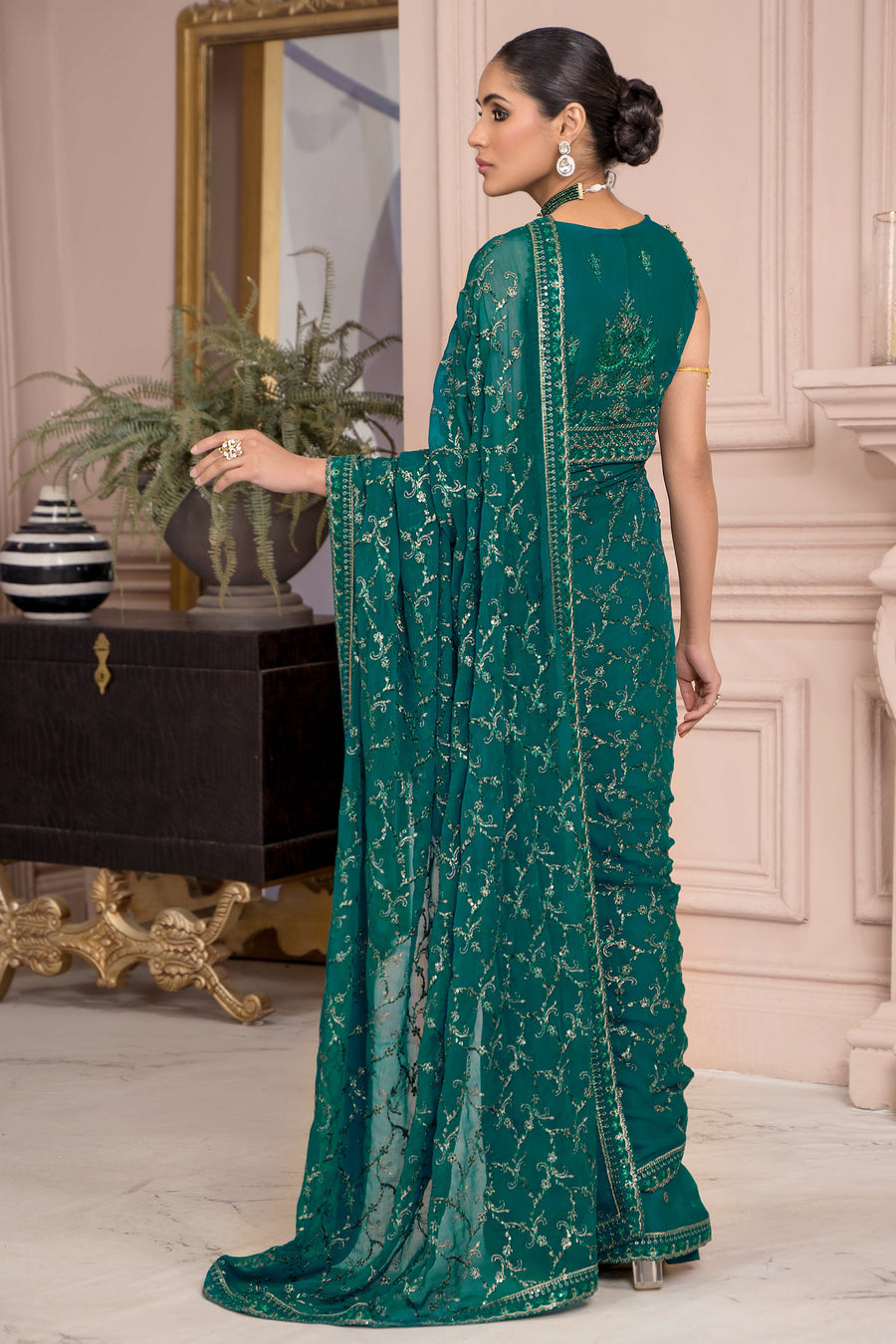 Afreen by Zarif Unstitched Luxury Formal 3 Piece Suit ZA-07 TROPICAL