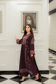 Faiza Faisal Afsana Embroidered Karandi Unstitched 3Pc Suit - ROOP