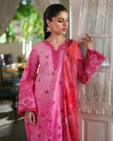 Neeshay Printkari Embroidered Lawn Unstitched 3Pc Suit - ROSAIRE