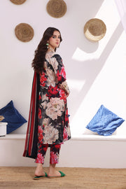 Feathers Premium Printed Lawn Unstitched 3Pc Suit ROSE DUST-FT221