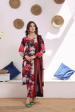Feathers Premium Printed Lawn Unstitched 3Pc Suit ROSE DUST-FT221
