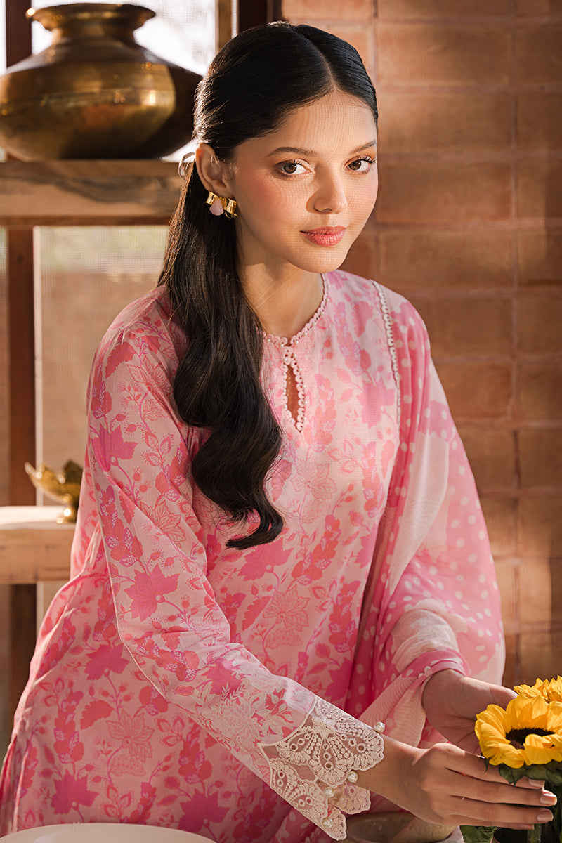 Cross Stitch Eid Lawn Unstitched Embroidered 3Pc Suit D-22 Rose Glint