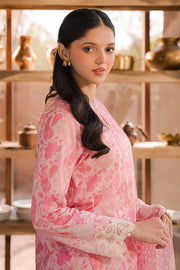 Cross Stitch Eid Lawn Unstitched Embroidered 3Pc Suit D-22 Rose Glint