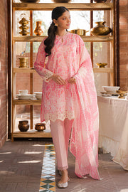 Cross Stitch Eid Lawn Unstitched Embroidered 3Pc Suit D-22 Rose Glint