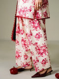 Faiza Faisal FNF Prints Unstitched Embroidered Lawn 3Pc Suit - ROSE REVERIE