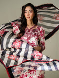 Faiza Faisal FNF Prints Unstitched Embroidered Lawn 3Pc Suit - ROSE REVERIE