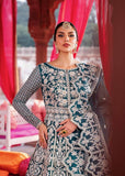 Akbar Aslam Shadmani Embroidered Net Unstitched 3Pc Suit - ROSHAN