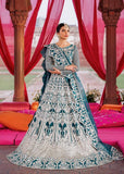 Akbar Aslam Shadmani Embroidered Net Unstitched 3Pc Suit - ROSHAN