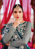 Akbar Aslam Shadmani Embroidered Net Unstitched 3Pc Suit - ROSHAN