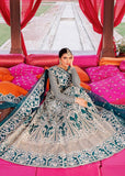 Akbar Aslam Shadmani Embroidered Net Unstitched 3Pc Suit - ROSHAN