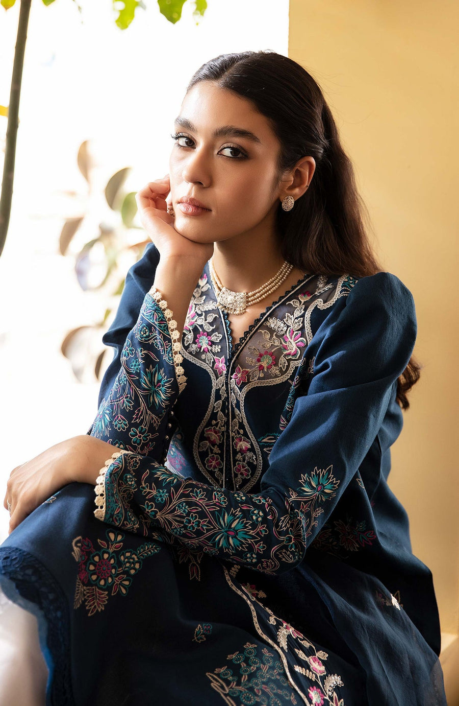 Dastaan by Seran Festive Unstitched Embroidered Lawn 3Pc Suit D-08 ROSHANARA