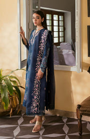 Dastaan by Seran Festive Unstitched Embroidered Lawn 3Pc Suit D-08 ROSHANARA