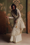 Zarposh Jahanara Festive Embroidered Organza Unstitched 3Pc Suit - ROSHANAY