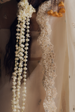 Zarposh Jahanara Festive Embroidered Organza Unstitched 3Pc Suit - ROSHANAY
