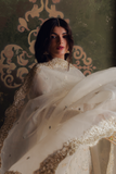 Zarposh Jahanara Festive Embroidered Organza Unstitched 3Pc Suit - ROSHANAY
