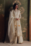 Zarposh Jahanara Festive Embroidered Organza Unstitched 3Pc Suit - ROSHANAY