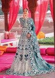 Akbar Aslam Shadmani Embroidered Net Unstitched 3Pc Suit - ROSHAN