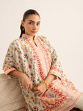 Faiza Faisal Reve Festive Pret Printed Grip Silk 2Pc Suit - ROUX
