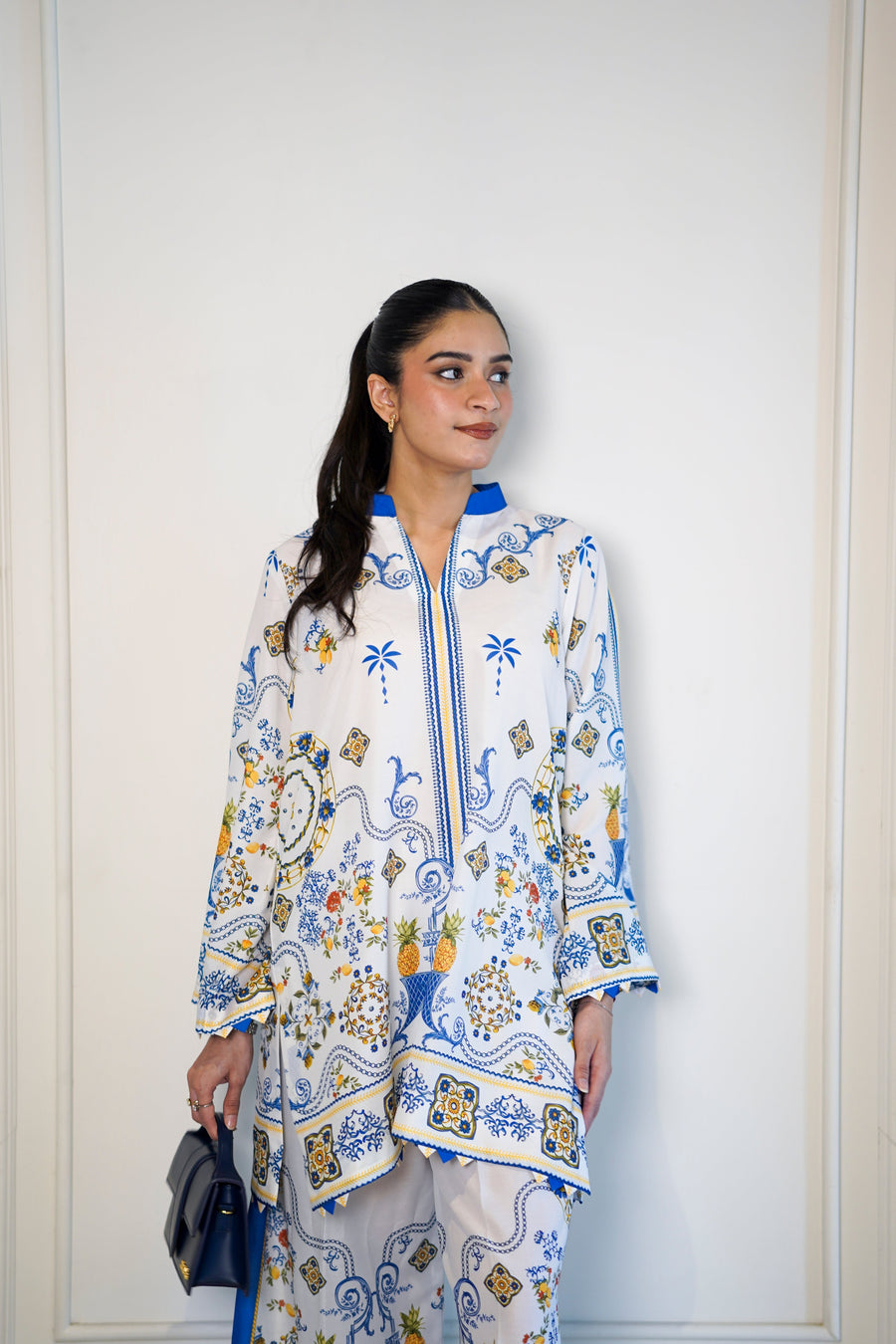 Faiza Faisal FNF Day-Out Printed Poly Lawn Pret 2Pc Suit - ROUX