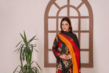 Feathers Digital Printed Khaddar Unstitched 3Pc Suit ROVITH-FT599