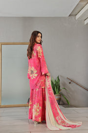 Feathers Whisper Winds Unstitched Printed Lawn 3Pc Suit ROZBERRY-FT491
