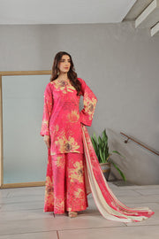 Feathers Whisper Winds Unstitched Printed Lawn 3Pc Suit ROZBERRY-FT491