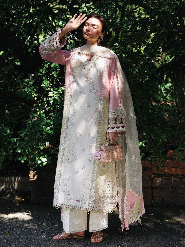 Qalamkar Qline Embroidered Lawn Unstitched 3Pc Suit RP-02 AYLIN
