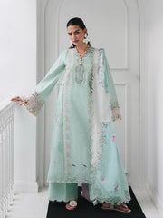 Qalamkar Qline Embroidered Lawn Unstitched 3Pc Suit RP-05 RAHA