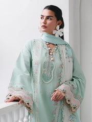 Qalamkar Qline Embroidered Lawn Unstitched 3Pc Suit RP-05 RAHA