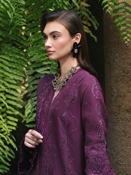 Qalamkar Qline Embroidered Lawn Unstitched 3Pc Suit RP-08 LIORA