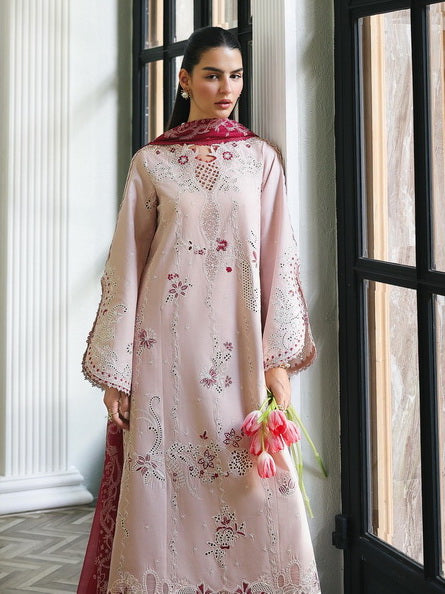 Qalamkar Qline Embroidered Lawn Unstitched 3Pc Suit RP-09 REYNA
