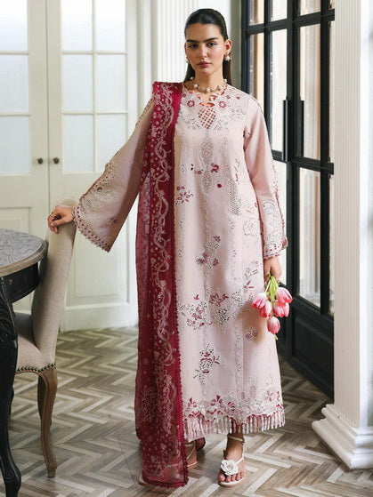 Qalamkar Qline Embroidered Lawn Unstitched 3Pc Suit RP-09 REYNA