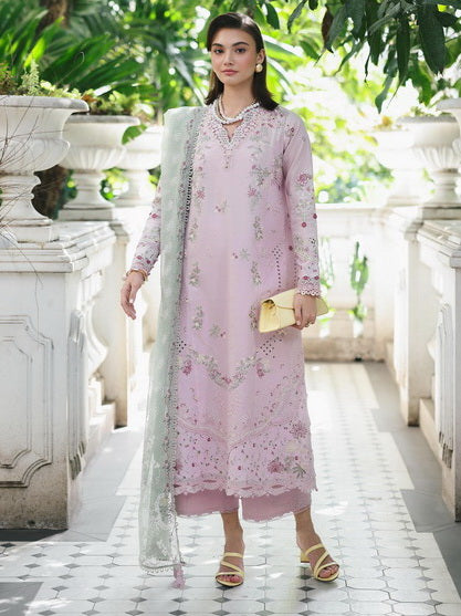 Qalamkar Qline Embroidered Lawn Unstitched 3Pc Suit RP-11 INAYA
