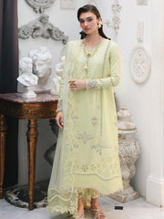 Qalamkar Qline Embroidered Lawn Unstitched 3Pc Suit RP-13 MOONSTONE