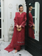 Qalamkar Qline Embroidered Lawn Unstitched 3Pc Suit RP-16 QISTAH
