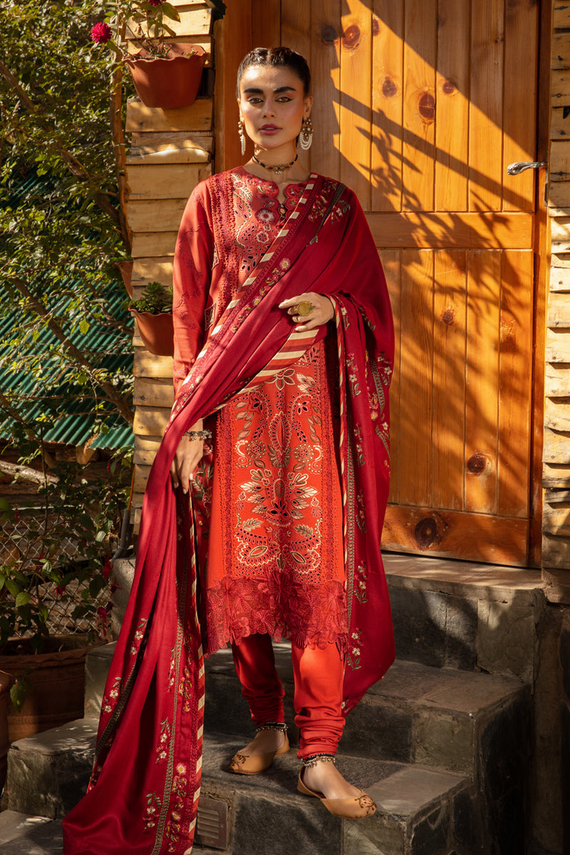 Rang Rasiya Dekh Magar Pyar Se Emb Karandi Unstitched 3Pc Suit D-02