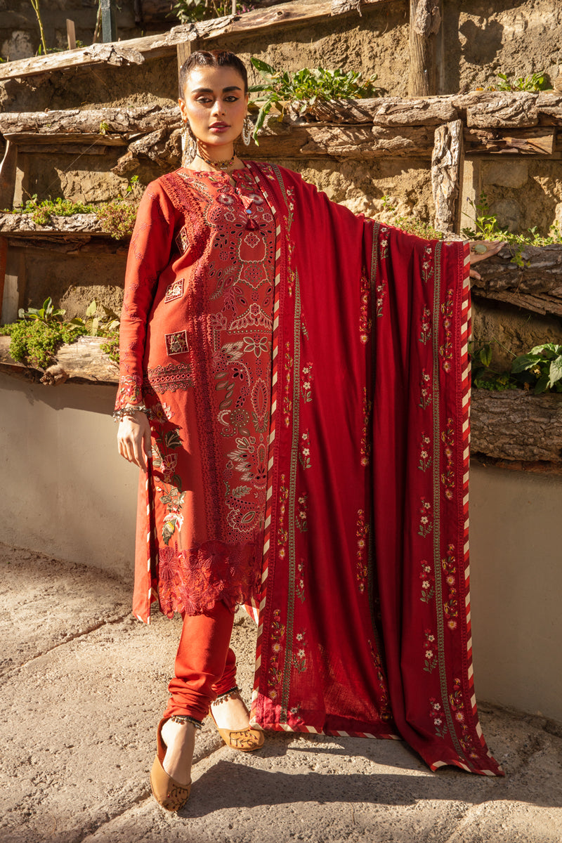 Rang Rasiya Dekh Magar Pyar Se Emb Karandi Unstitched 3Pc Suit D-02