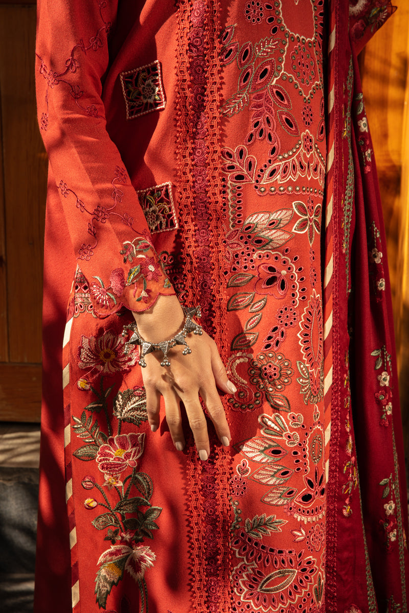 Rang Rasiya Dekh Magar Pyar Se Emb Karandi Unstitched 3Pc Suit D-02