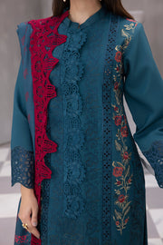Rang Rasiya Florence Unstitched Embroidered Linen 3Pc Suit D-01 MINHA