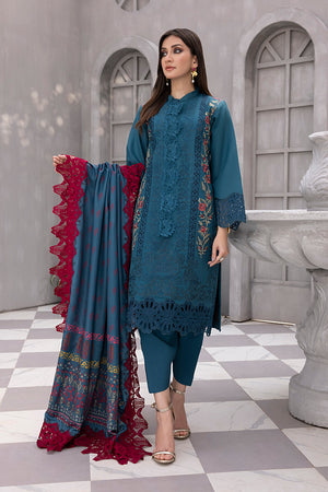 Rang Rasiya Florence Unstitched Embroidered Linen 3Pc Suit D-01 MINHA