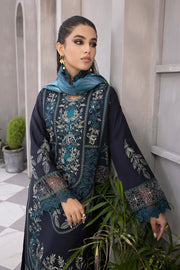 Rang Rasiya Florence Unstitched Embroidered Linen 3Pc Suit D-05 KAZIMAH