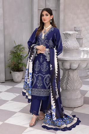 Rang Rasiya Florence Unstitched Embroidered Linen 3Pc Suit D-06 AMAYA