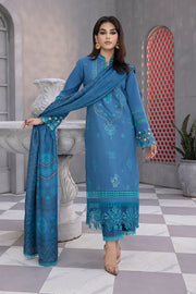Rang Rasiya Florence Unstitched Embroidered Linen 3Pc Suit D-07 MALIHA
