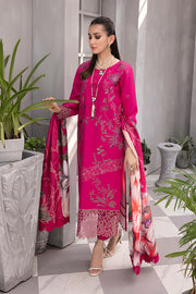 Rang Rasiya Florence Unstitched Embroidered Linen 3Pc Suit D-08 RAISA