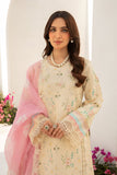 Rang Rasiya Florence Embroidered Lawn Unstitched 3Pc Suit D-01 Ivory
