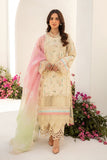 Rang Rasiya Florence Embroidered Lawn Unstitched 3Pc Suit D-01 Ivory
