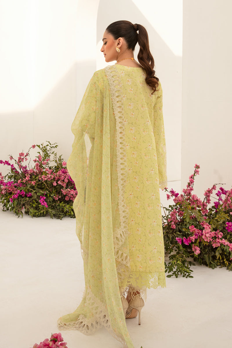 Rang Rasiya Florence Embroidered Lawn Unstitched 3Pc Suit D-03 Olivia