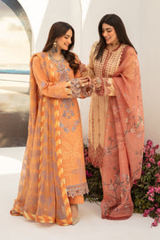 Rang Rasiya Florence Embroidered Lawn Unstitched 3Pc Suit D-07 Hazel