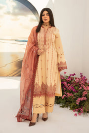 Rang Rasiya Florence Embroidered Lawn Unstitched 3Pc Suit D-07 Hazel