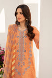 Rang Rasiya Florence Embroidered Lawn Unstitched 3Pc Suit D-10 Cinnamon